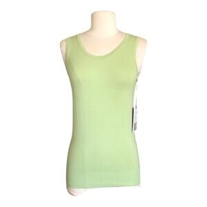 Rondina New York Sleeveless Knit Tank Top Mint Green Round Neck Women’s XS NWT
